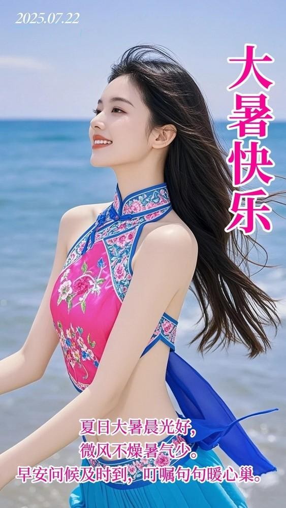今日大暑｜最新祝福图片，愿你幸福“暑”不胜“暑”